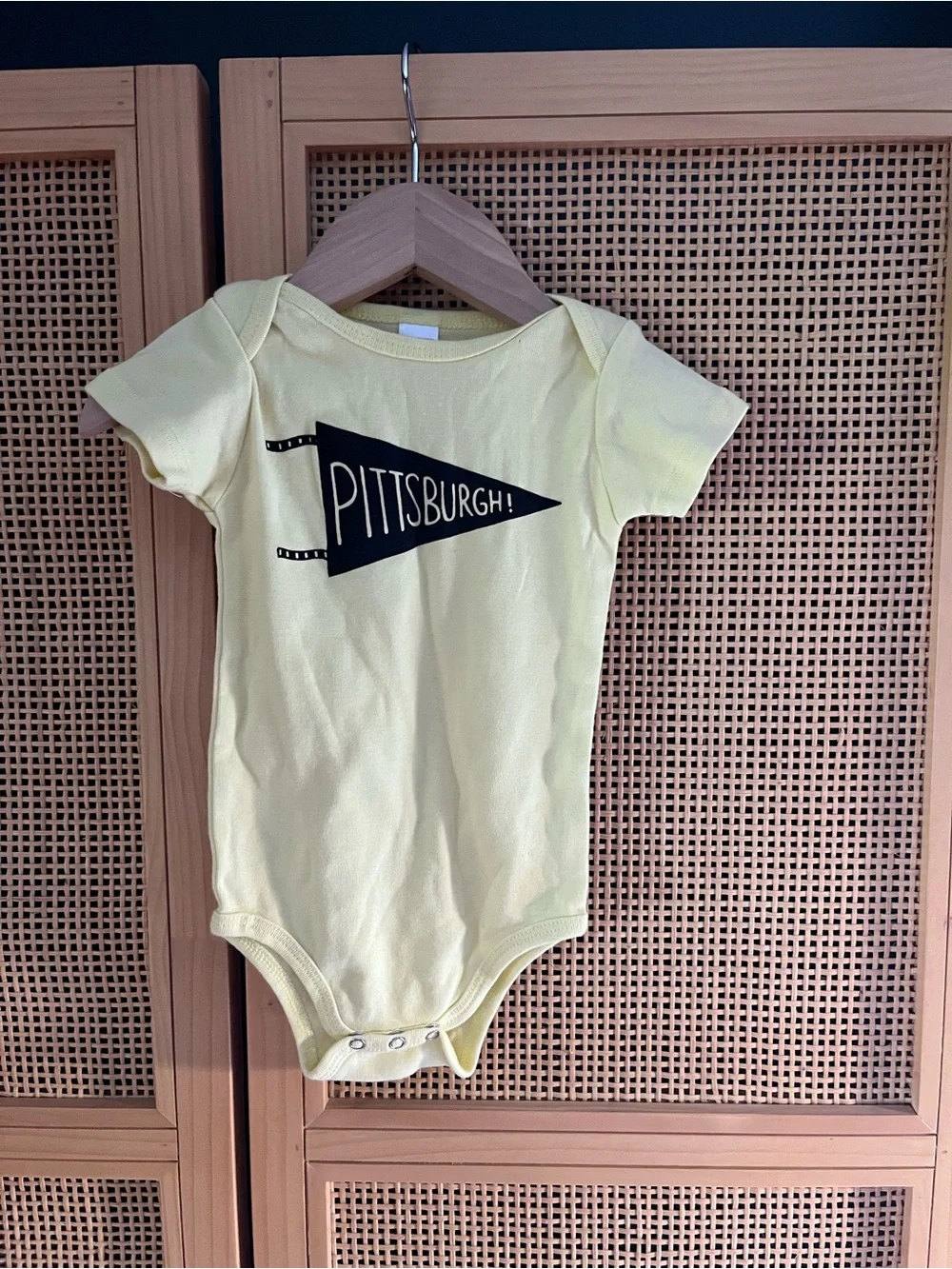 Pittsburgh Yellow Baby One-Piece Bodysuit 6-12M